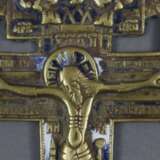 Kleines Segenskreuz - Russland, 19.Jh., Bronzelegierung, tei… - фото 2