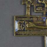 Kleines Segenskreuz - Russland, 19.Jh., Bronzelegierung, tei… - фото 5