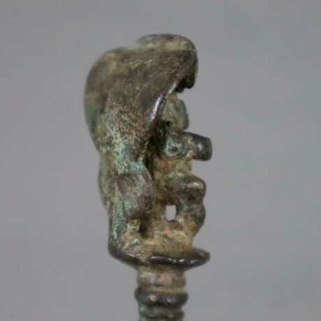 Antiker Bronzelöffel - Indien, tief gemuldete rundliche Laff… - фото 6