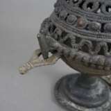 Räucherschale mit Griff - Indien, vor 1900, Bronze, Räuchers… - photo 3