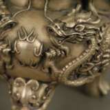 Weihrauchbrenner - China, silbriges Metall, gedrückt kugelig… - фото 8