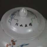 Deckeltopf - China, Qing-Dynastie, Porzellan, gebauchte Form… - photo 5