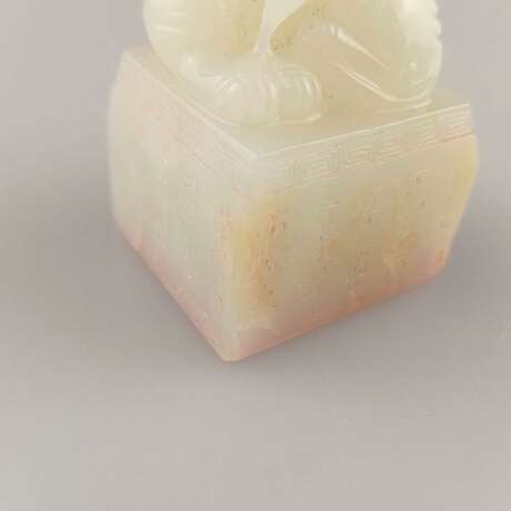 Siegelstempel - China, ausgehende Qing-Dynastie, weiße Jade… - photo 3