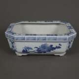 Blau-weiße Jardinière - Porzellan, China 20.Jh., oktogonale… - Foto 1