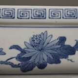 Blau-weiße Jardinière - Porzellan, China 20.Jh., oktogonale… - Foto 4