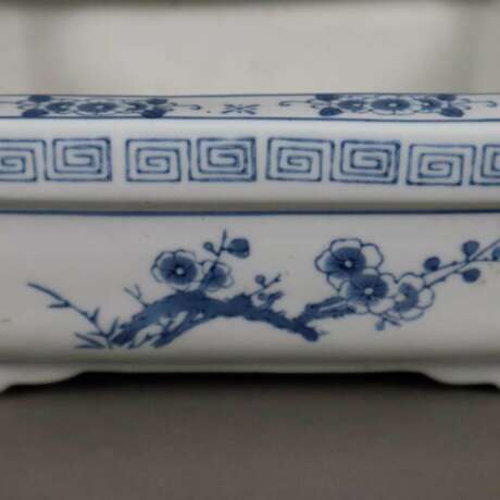 Blau-weiße Jardinière - Porzellan, China 20.Jh., oktogonale… - photo 6