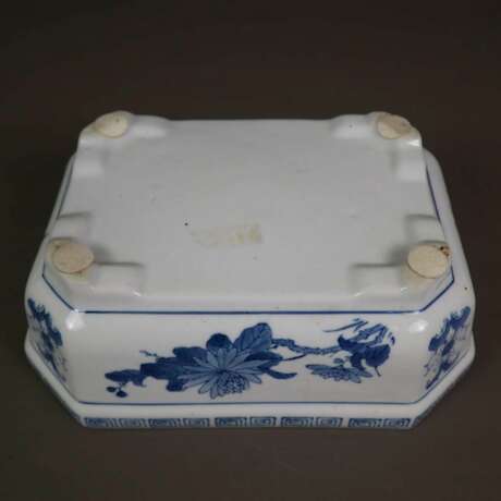 Blau-weiße Jardinière - Porzellan, China 20.Jh., oktogonale… - Foto 7
