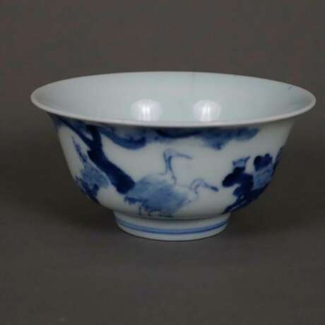 Porzellanschale - China, Bemalung in Unterglasurblau mit Kra… - photo 1