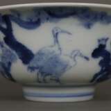 Porzellanschale - China, Bemalung in Unterglasurblau mit Kra… - фото 2