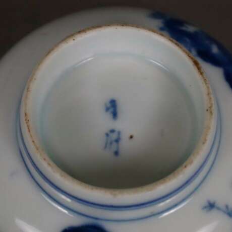 Porzellanschale - China, Bemalung in Unterglasurblau mit Kra… - photo 7