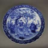 Große Platte - China, Porzellan, im kräftigen Unterglasurbla… - photo 1