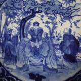 Große Platte - China, Porzellan, im kräftigen Unterglasurbla… - photo 2
