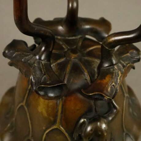 Räuchergefäß - Japan, Meiji-Zeit, Bronze, Deckelgefäß in Ges… - Foto 2