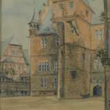Bock (20. Jh.) - Blick auf das Marburger Rathaus, 1931, Aqua… - Foto 4