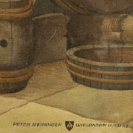 Reininger, Peter - Musizierende Zecher im Weinkeller, Mischt… - photo 2