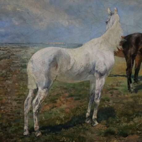 Ebner, Richard (1860-1911) - Auf der Pferdekoppel, Öl auf Le… - фото 8