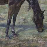 Ebner, Richard (1860-1911) - Auf der Pferdekoppel, Öl auf Le… - photo 11