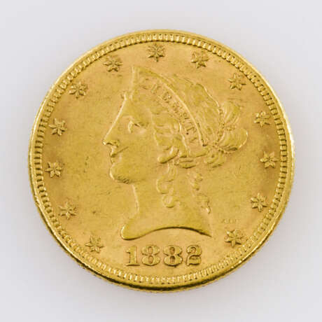USA/GOLD - 10 Dollar 1882 Liberty Head, - photo 1
