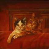 Kettinger, Gabor (*1954 Budapest) - Zwei Kätzchen, Öl auf Ho… - photo 1