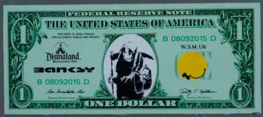 Banksy - "Dismal 1 Dollar Canvas" mit "Grim Reaper"-Motiv, 2…