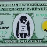 Banksy - "Dismal 1 Dollar Canvas" mit "Keep it real"-Motiv,… - фото 6