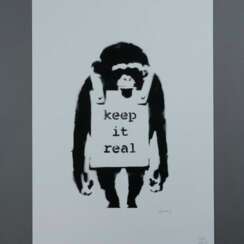 Banksy - "Keep it Real", Lithografie auf Bütten mit zwei Bli…