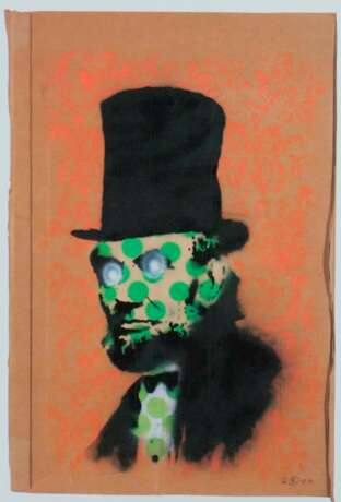Banksy - "Abraham Lincoln", Farblithografie auf Bütten mit z… - фото 1