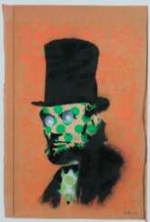 Banksy - "Abraham Lincoln", Farblithografie auf Bütten mit z…