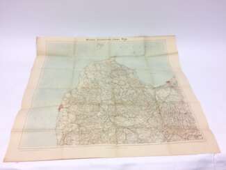 Landkarte / Gefechtkarte / Lageplan: 1. Weltkrieg, Lettland. 1915. Selten!