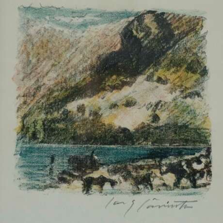 Corinth, Lovis (1858 Tapiau - Zandvoort 1925) - "Bergsee" au… - photo 1