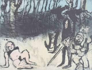 Fußmann, Klaus (*1938 Velbert) - "Nordische Götter", Farbaqu…