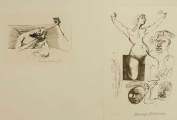 Hausner, Rudolf (1914 Wien - 1995 Mödling) - Zwei Lithografi…