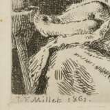 Millet, Jean François (1824-1875) - 'La Bouillie', Radierung… - фото 4