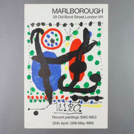 Miró, Joan (1893-1983) - Ausstellungsplakat, Marlborough, Lo… - Foto 7