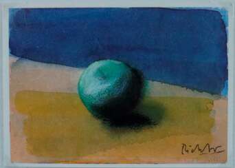 Richter, Gerhard (*1932 Dresden) - "Apfel", Kunstpostkarte n…