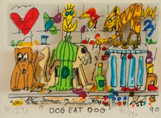 Rizzi, James (1950-New York-2011) -"Dog eat Dog", 1990, 3-D-…
