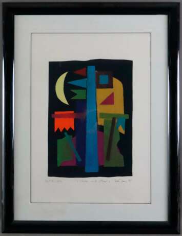 Tesmar, Ruth (*1951) - "Arche mit Mond", Farblithografie, 19… - photo 2