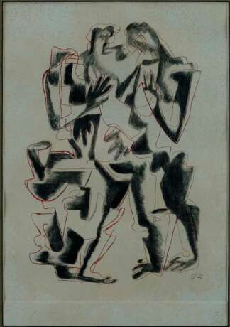 Zadkine, Ossip (1890 Witebsk - 1967 Paris) - Zwei Figuren, R… - Foto 1