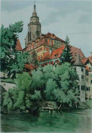 Bach, Reinhold (1880-1950) - Tübingen: Blick über den Neckar… - photo 1