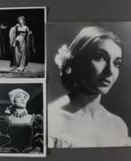 Übersicht. Konvolut: Drei Fotografien von Maria Callas - s/w Fotografie…