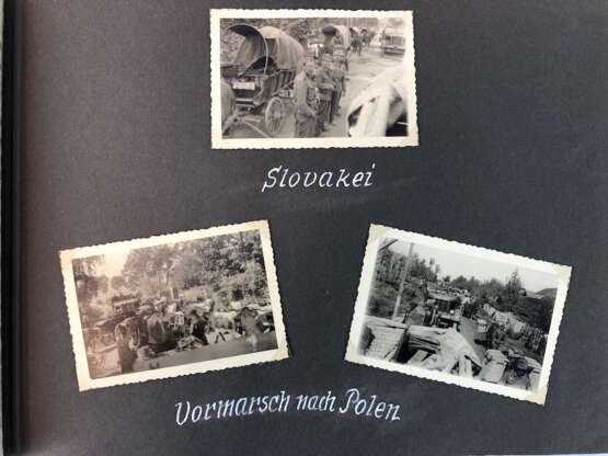 Dt. Feldwebel (Stalingradkämpfer) der Wehrmacht: Fotoalbum 1939/40: Kriegstrauung, Polenfeldzug, Warschau, Slovakei, Lem - photo 5