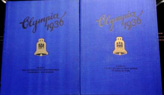 Olympia 1936 in zwei Bänden: Die olympischen Winterspiele - Vorschau auf Berlin u. Die XI Olympischen Spiele in Berlin. - photo 1