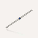 COVEN-LACLOCHE EARLY 20TH CENTURY SAPPHIRE AND DIAMOND BRACELET - photo 1
