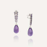 NO RESERVE | MICHELE DELLA VALLE AMETHYST AND DIAMOND EARRINGS - photo 3