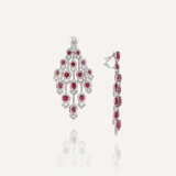 NO RESERVE | MICHELE DELLA VALLE SPINEL AND DIAMOND EARRINGS - фото 3