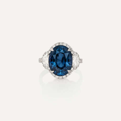 SPINEL AND DIAMOND RING - photo 1