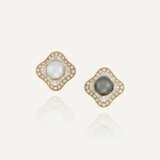 NO RESERVE | DAVID MORRIS GROUP OF CULTURED PEARL AND DIAMOND EARRINGS - фото 5