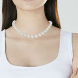 NO RESERVE | DAVID MORRIS CULTURED PEARL AND DIAMOND NECKLACE - фото 2