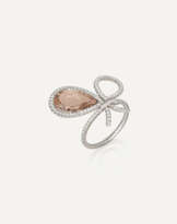 TAFFIN COLOURED DIAMOND AND DIAMOND RING
