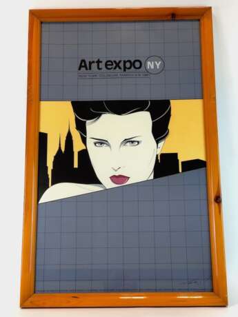 Patrick Nagel (1945-1984): Sehr seltene Lithografie der Internationalen Kunstausstellung "ART EXPO". New York, 1981. - фото 2